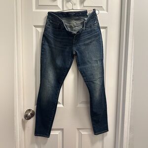 Lucky Brand Low Rise Skinny Jeans - Dark Blue